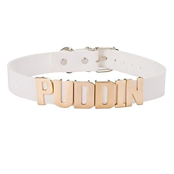 Jewelry - White Puddin Harley Quinn Choker Necklace 3/4' W NWT